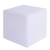 Gueridon cube lumineux autonome 43x43x43