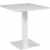 Table Stan outdoor H74 70x70 - blanc & blanc