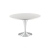 Table Ivan H76 dia120 - blanc & inox