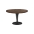 Table Ivan H76 dia120 - bois & noir