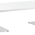 Table basse Stan H35 180x90 - blanc & inox