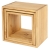 Open cube wood set de 3