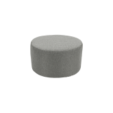 Pouf Tweed rond 70 - Gris