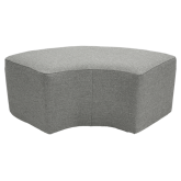 Pouf Tweed 1/4 rond 150 - Gris