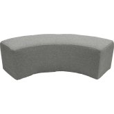 Pouf Tweed 1/4 rond 230 - Gris