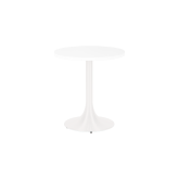 Table Stacy H73 Dia70 cm - blanc & blanc