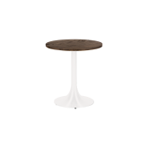 Table Stacy H73 Dia70 cm - bois & blanc