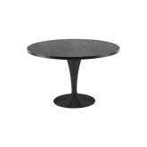Table IVAN Dia120 cm - noir & noir