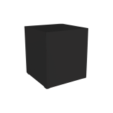 Kub box H110 100x100 - noir