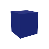 Kub box H110 100x100 - bleu