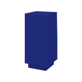Stèle carrée H110 47x47 - bleu