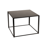 Table Kadra H73 100x100 - Noir