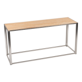 Table Kadra H73 150x50 - Bois & Chrome