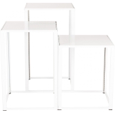 Table Kadra H73 60x60 - Blanc
